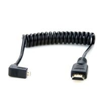 Atomos Micro HDMI (kąt)/HDMI kabel spiralny 30-45cm