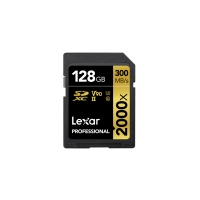 Lexar Pro 2000X SDHC/SDXC UHS-II U3(V90) R300/W260 (W/O Cardreader) 128GB