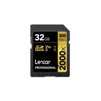 Lexar Pro 2000X SDHC/SDXC UHS-II U3(V90) R300/W260 (w/o cardreader) 32GB